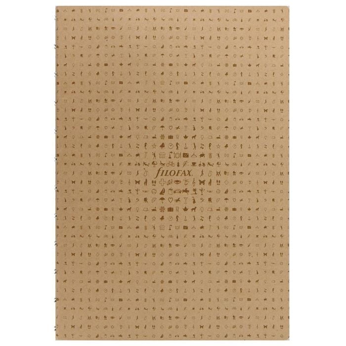 56pc Filofax Kraft A4 Folio Notebook Refill Ruled Sheets Writing Stationery
