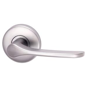 Lockwood 63mm Satin Chrome Pearl Velocity Saltbush Passage Leverset