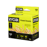 Ryobi 8mm Fluted Dowel - 100 Pack