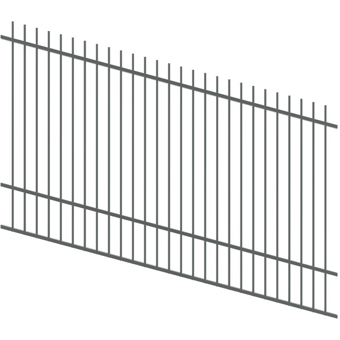 ProtectorAl 1201 - 2400 x 1500mm Monument Raked Up to 15º Picket Top Pool Fence Panel