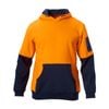 Hard Yakka Orange/Navy Hi Vis Hoodie - Size M