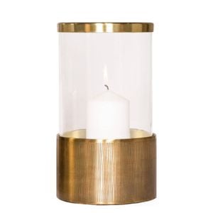 Ssh Collection Ziggy 39cm Tall Hurricane Lamp - Brass