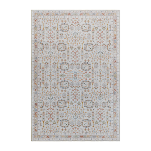 Fab Habitat 90x150cm Multicolour Hamilton Distressed Machine Washable Rug