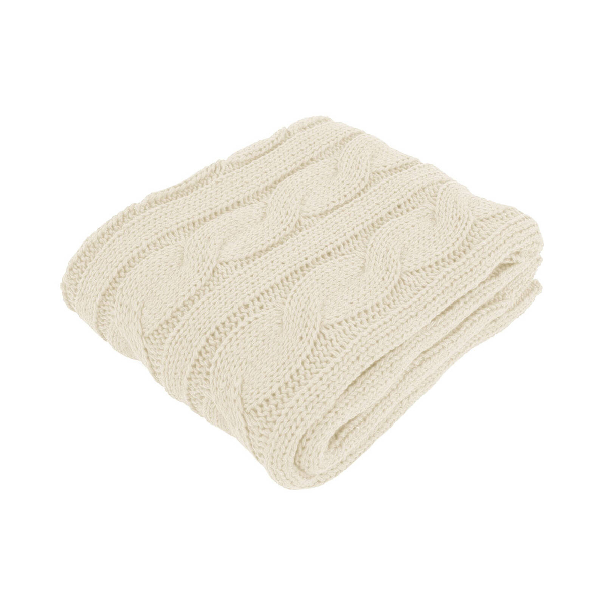 Bloomington Hudson Knitted Throw Rug 127 x 152 cm Cream - Bunnings ...