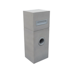 Northcote Pottery 35 x 90cm Grey Metro Pillar Letterbox