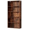 Artiss 5 Tiers Bookshelf  Bookcase Walnut