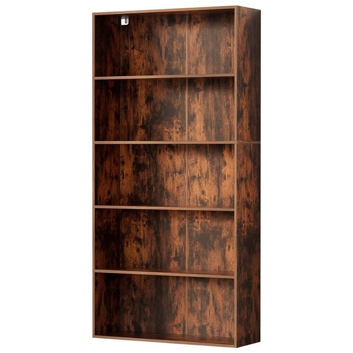 Artiss 5 Tiers Bookshelf  Bookcase Walnut