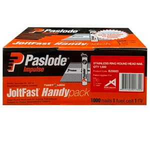 Paslode 75 x 3.06mm Stainless Steel Small Round JoltFast - 1000 Pack