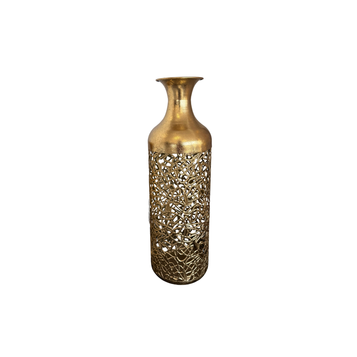 Elegant Collections Large Gold Maya Decorative Vase