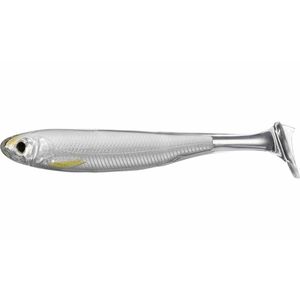 Live Target Slow Roll Shiner 5" Soft Plastic Fishing Lure Silver/Pearl