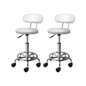 Artiss Salon Stools White x2