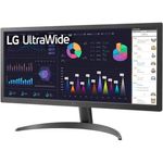 LG Ultrawide 26WQ500-B 26" Class UW-UXGA LCD Monitor - 21:9 - 25.7" Viewable - In-plane Switching (IPS) Technology - LED Backlig