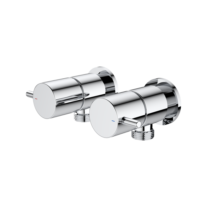 Caroma Chrome Luna Lever Washing Machine Set