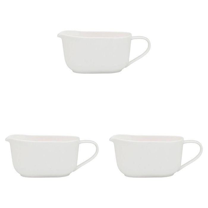 3PK Ecology Fine Bone China Canvas Kitchen Jug 450ml - White