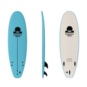 Summer Vibes Stable Table Softboard 6'6" / 61l - Blue White