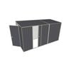 Build-a-Shed 1.5 x 3.7 x 2m Single Sliding Side Door Skillion Shed - Grey