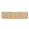 New England Joinery 1500mm Throne Double Bowl Wall Hung Vanity - Cabinet Only