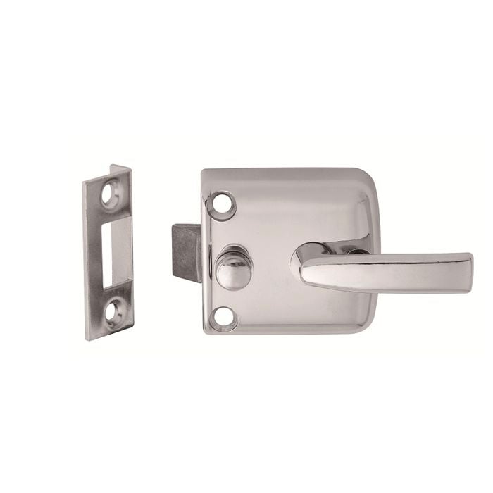 Lockwood Satin Chrome Pearl 300 Series Screen Door Latch