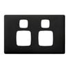 HPM LINEA Double Powerpoint Coverplate - Asphalt