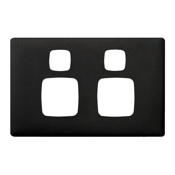 HPM LINEA Double Powerpoint Coverplate - Asphalt