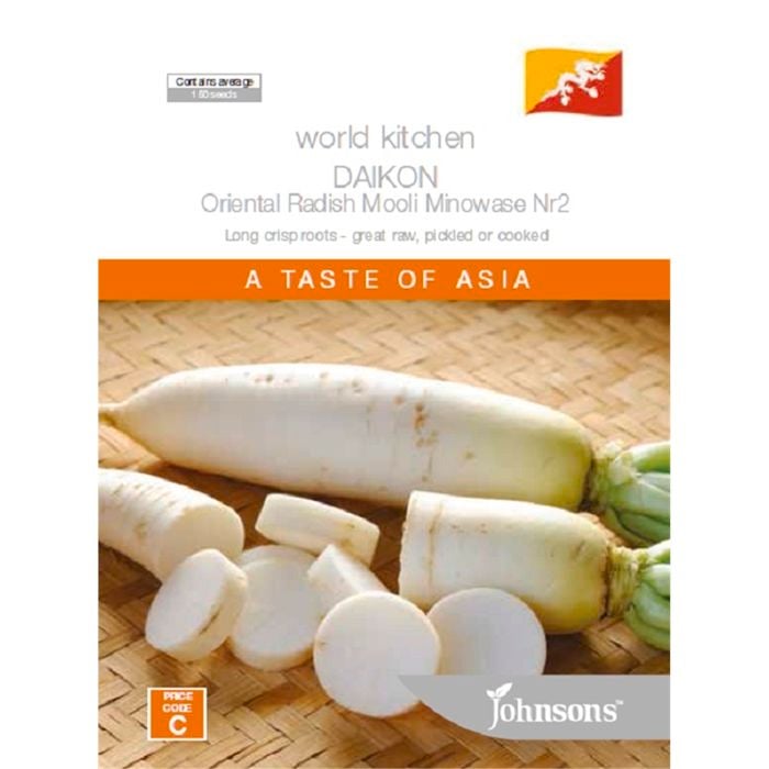 Johnsons Seed Daikon Oriental Radish Mooli Minowase World Kitchen