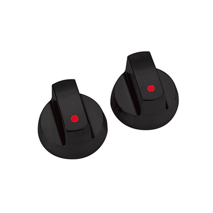 Gasmate BBQ Control Knobs Black - 2 Pack