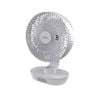 Click 16cm Rechargeable Desk Fan With Light