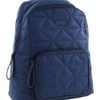Pierre Cardin Nylon Quilted Casual Travel Backpack Bag 30x31cm Navy