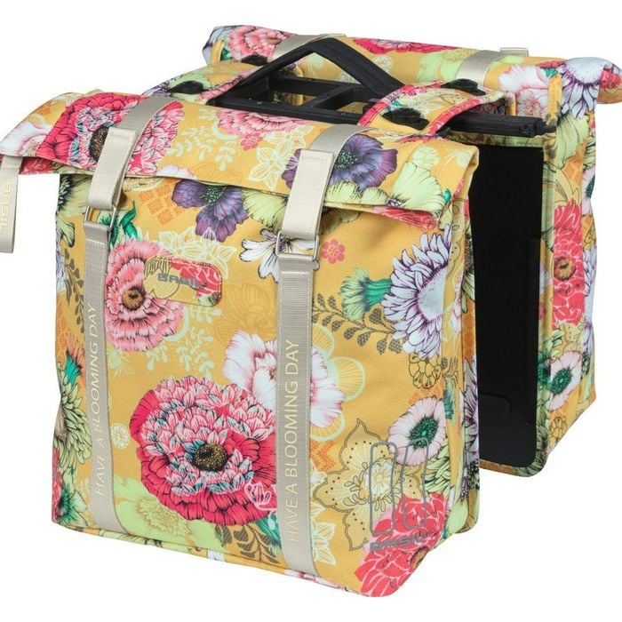 Basil Bloom Field Double Pannier Bag Mik 28-35l Yellow Yellow