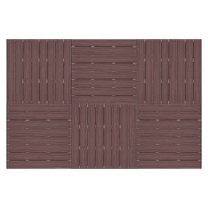 Good Times Decking 110-150 x 2288 x 3432mm Riverbank Red Ekodeck 6 Module Kit