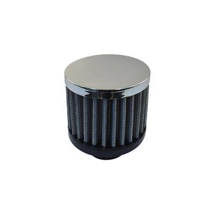 Chrome Clamp-on Filter Breather, Tall Style