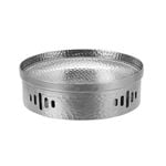 SOGA 28cm Natural Silver Hammered Dry Pot