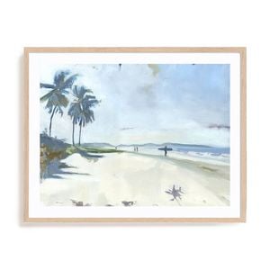 Artey | Playa Garza - Framed Print - Natural Frame - 90 x 115cm
