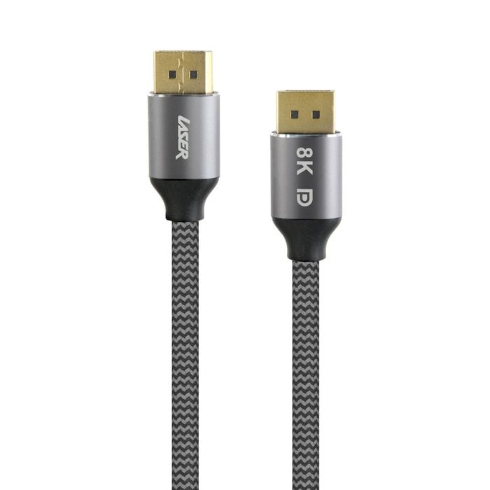 Laser 2m DisplayPort To DisplayPort Cable (Grey)