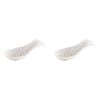 2PK Dexas Silicone Spoon Rest Cooking Utensil Holder - Natural