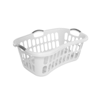 Taurus 44L Laundry Basket Hip Hugger White