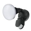 Brilliant Lightning Black PAR38 Keeper LED Sensor Light