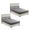 SOGA 2X Grey 183cm Wide Mattress Cover