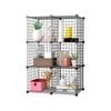 SOGA Black 6-Cube Storage Shelf