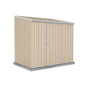 Absco Sheds 2.26 x 1.52 x 2.08m Classic Cream Space Saver Single Door Garden Shed