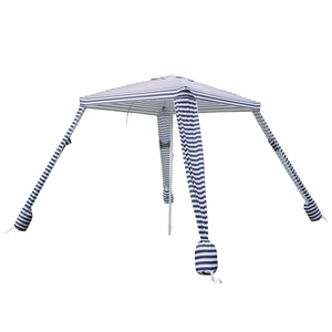 Marquee 1.7m Beach Gazebo Navy Stripe