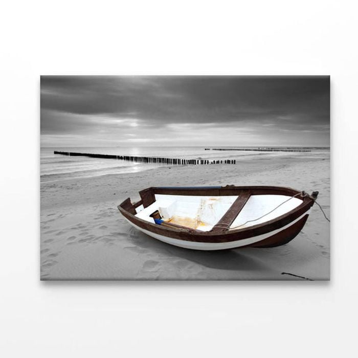 Boat On Beach  Print 100% Australian Made 90 x 60cm  (Acrylic)