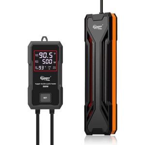 Hygger Submersible Double Quartz Heater 500W - Black - Black | One size | HG-043-500W