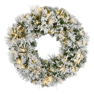 Christabelle 61cm Snow Christmas Wreath Lush Majestic Front Door Decoration Ornament