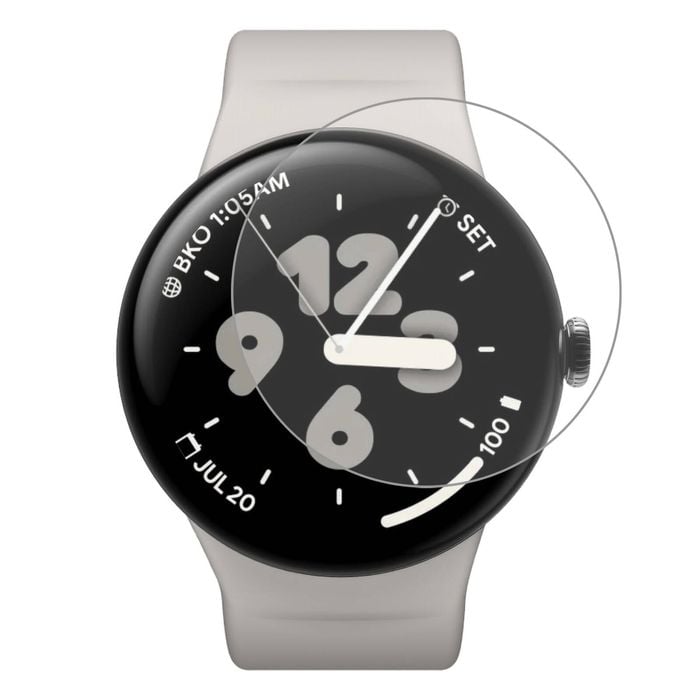 3 Pack MEZON Google Pixel Watch 3 XL (45mm) Ultra Clear TPU Film Screen Protectors