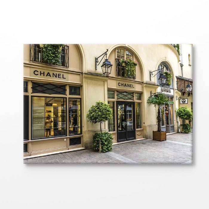 Luxury Fashion Store with Green Plants Print 100% Australian Made 75x50cm (Stretched Canvas)