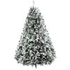 Jingle Jollys Christmas Tree 2.4M 8FT Snowy Green