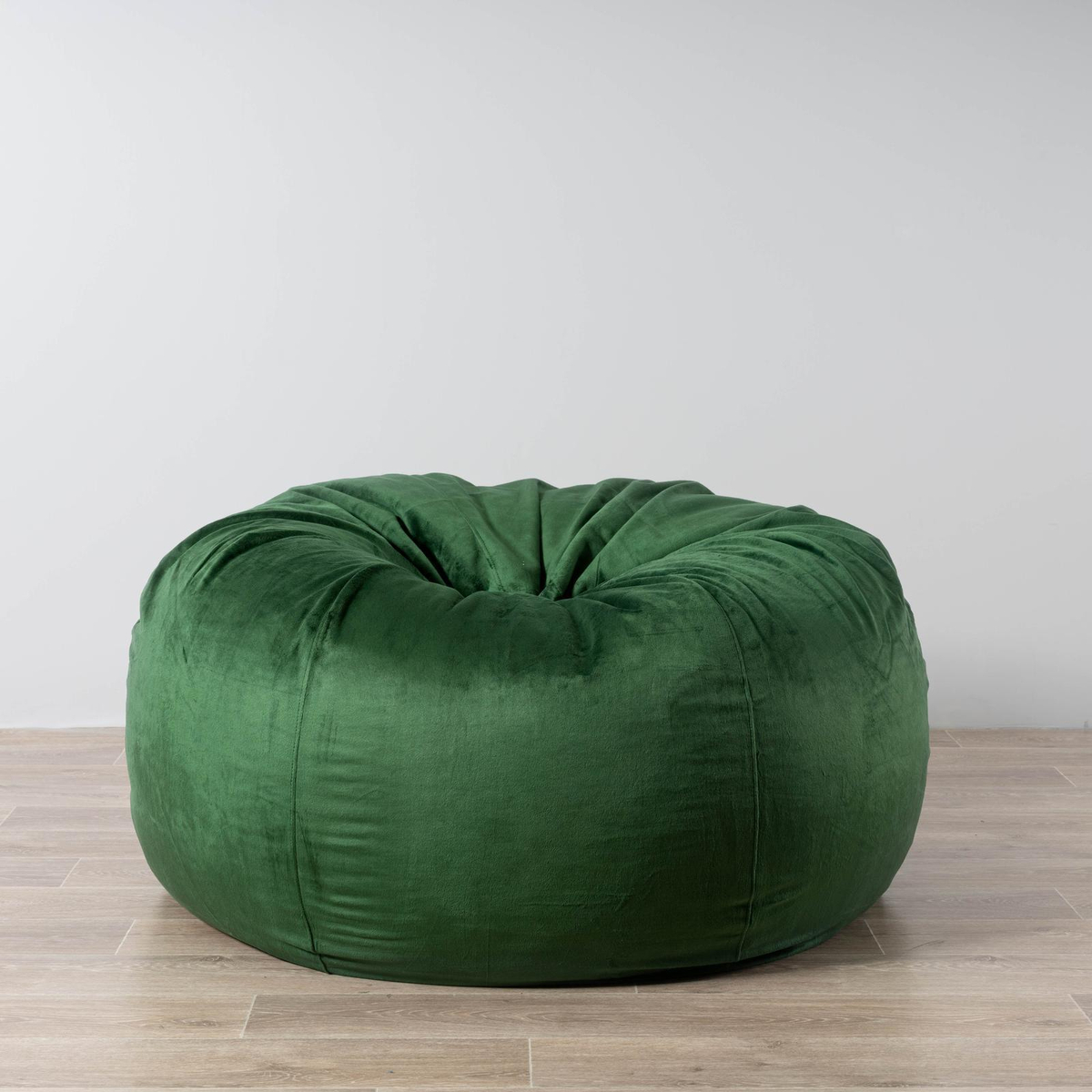 Pierre Fur Bean Bag - Emerald Green - Bunnings Australia