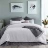 Accessorize Bedroom Collection Double White Waffle Polyester Quilt Cover Set