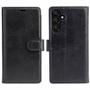 Tough On for Samsung Galaxy A16 Case Wallet Leather Cover Black
